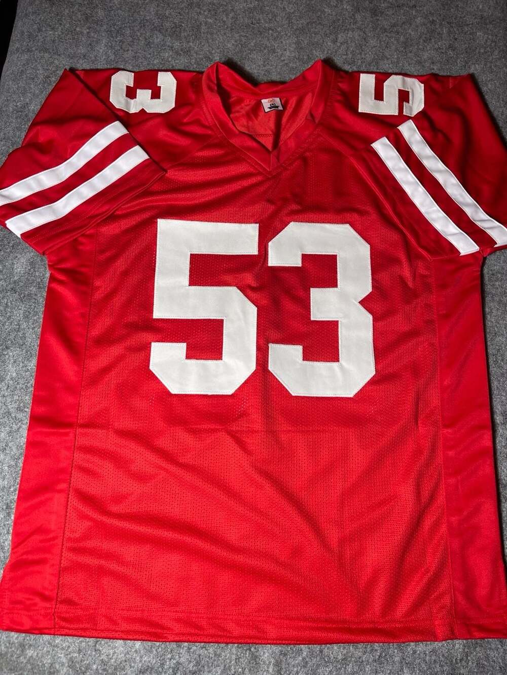 NaVorro Bowman Autographed Red Pro Style Jersey - Beckett Witness Autograph
